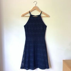 Lace Fit and Flare Cocktail Dress